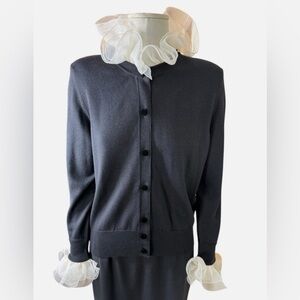 Marc Jacob Runway Cardigan with Ruffle Detail